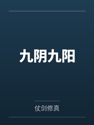 九阴九阳封面
