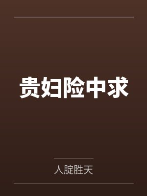 贵妇险中求笔趣阁无弹窗封面